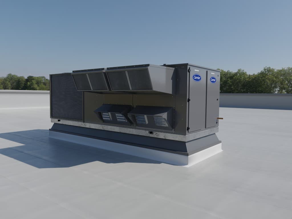 Commercial rooftop HVAC unit